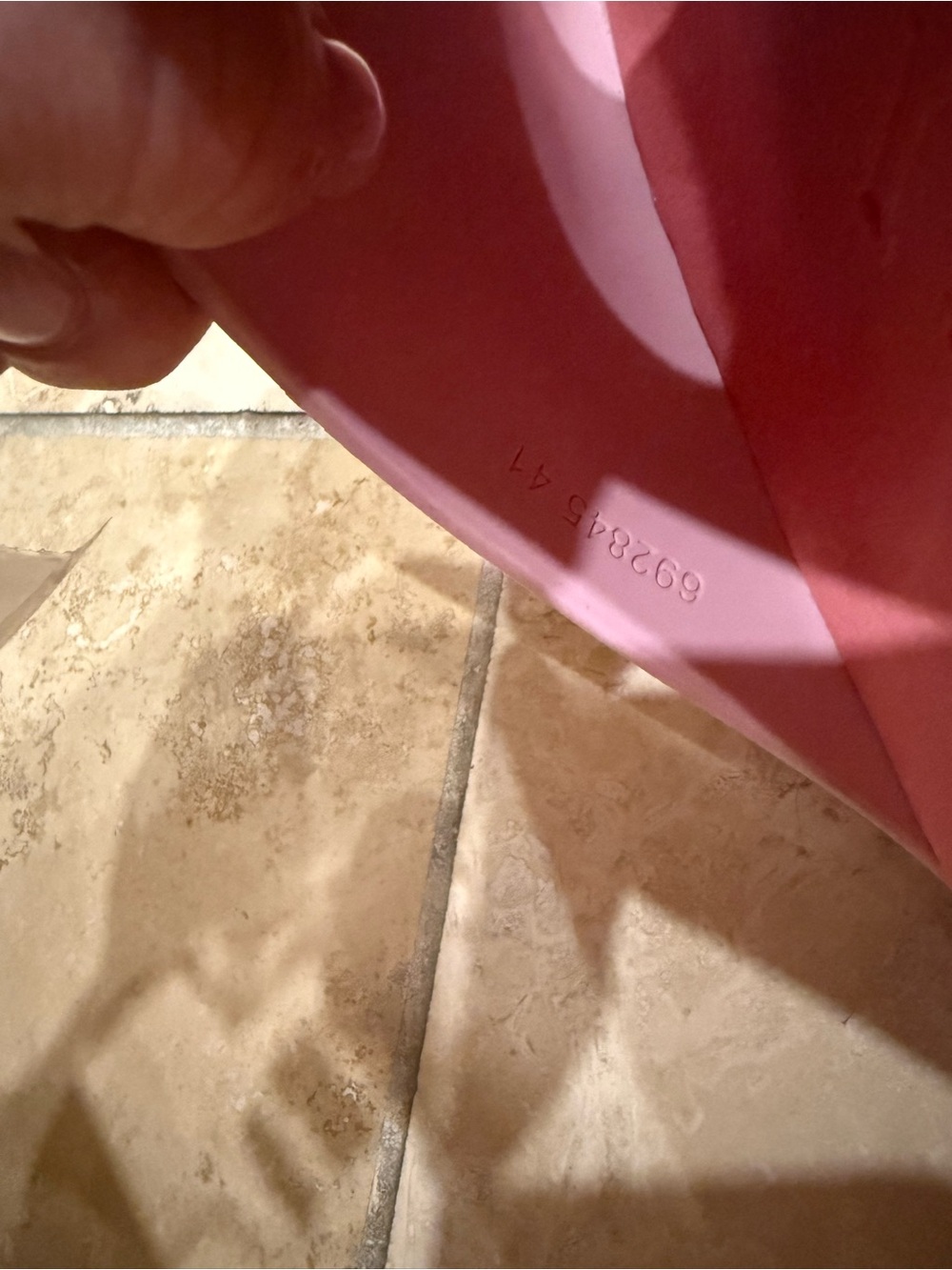 Gucci Pink Rubber Platform Slide Sandals - Picture 6 of 6